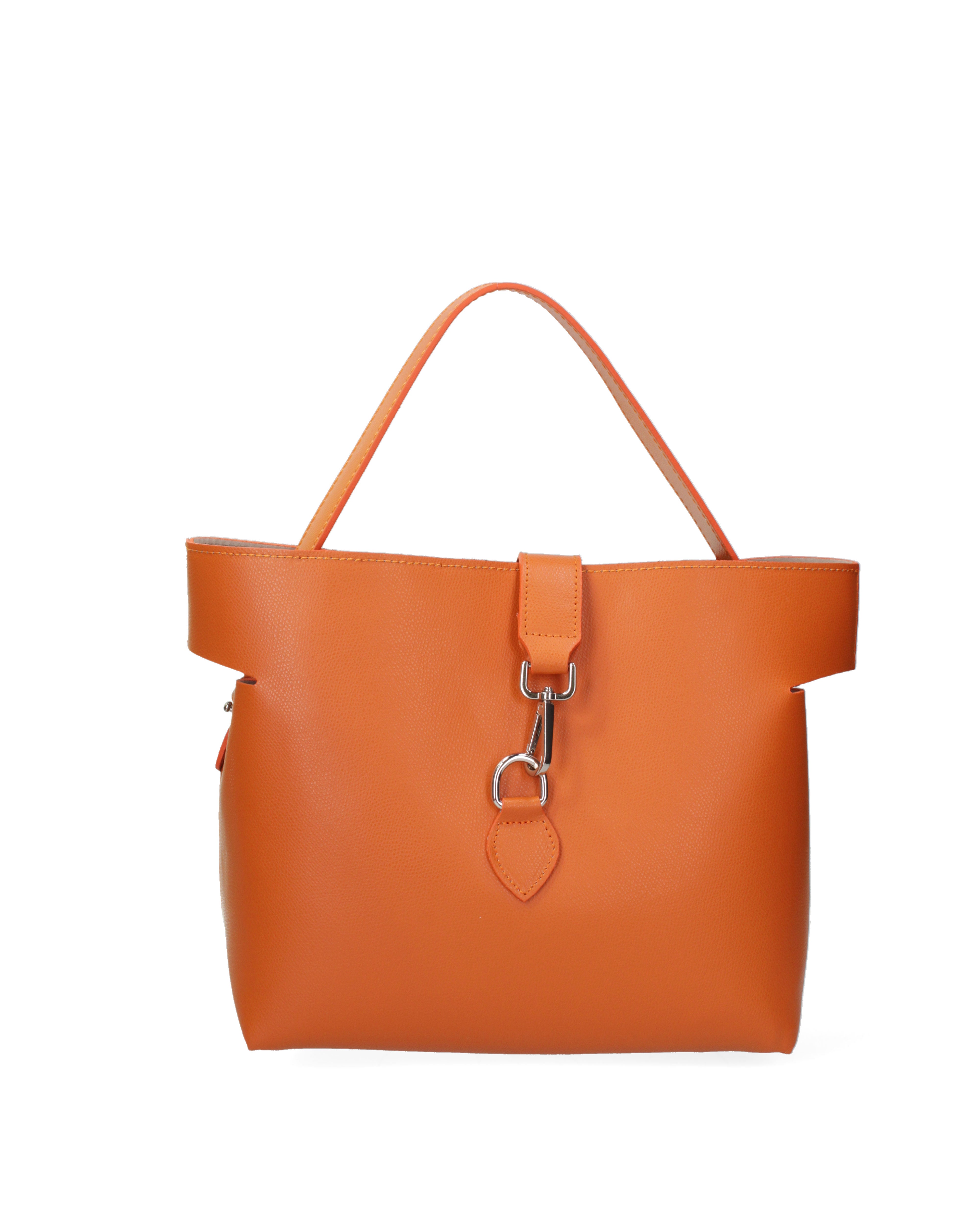 Liviana Borsa a mano da donna Vera pelle 07379-PL29 ARANCIO Gave Lux