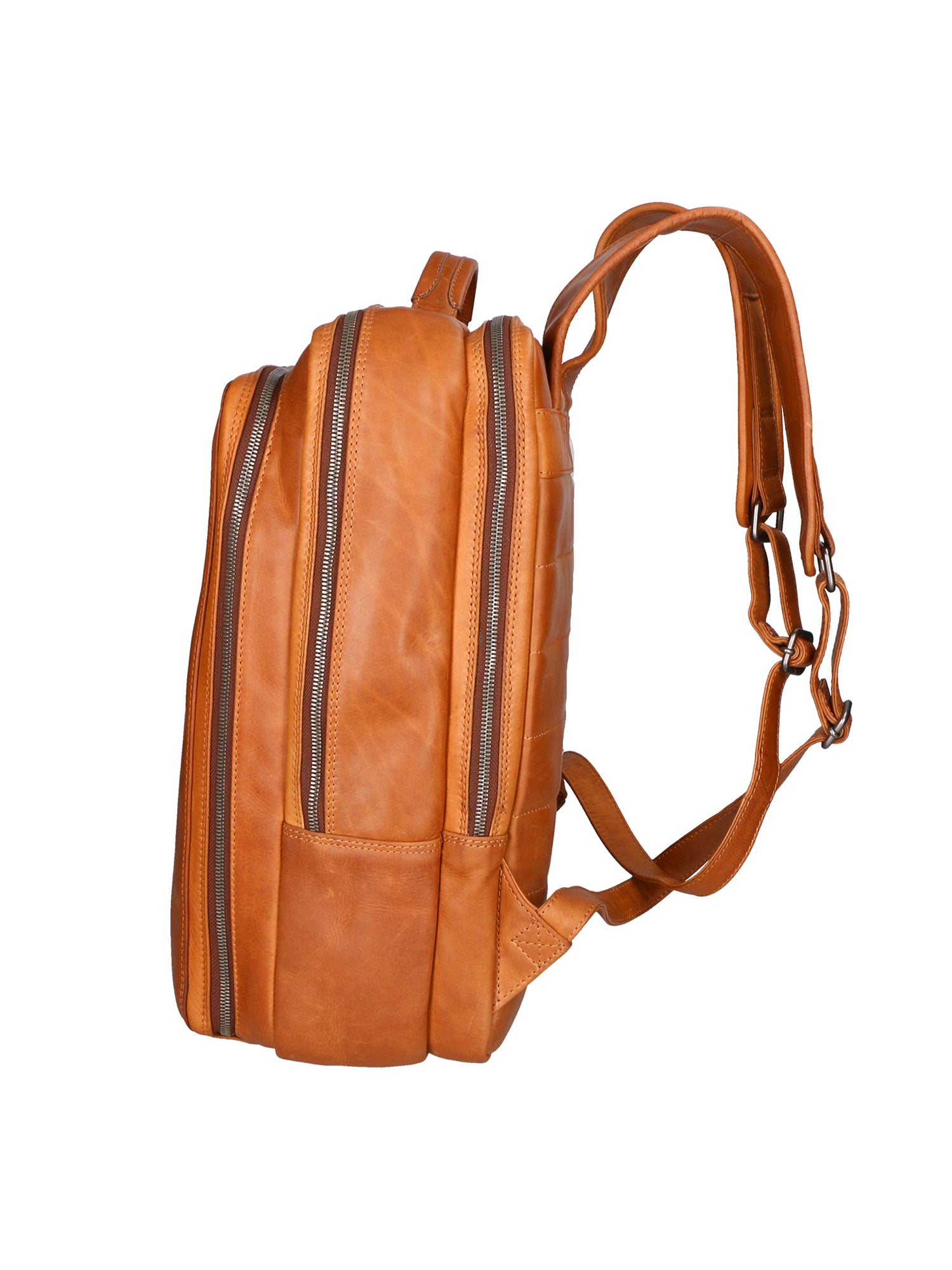 Zaino da uomo in vera pelle RFID HILB-3365-CUOIO Hill Burry