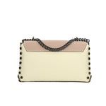 Vera pelle 8641-BEIGE+ROSATA Borsa a tracolla da donna Evanthe Pro Gave Lux