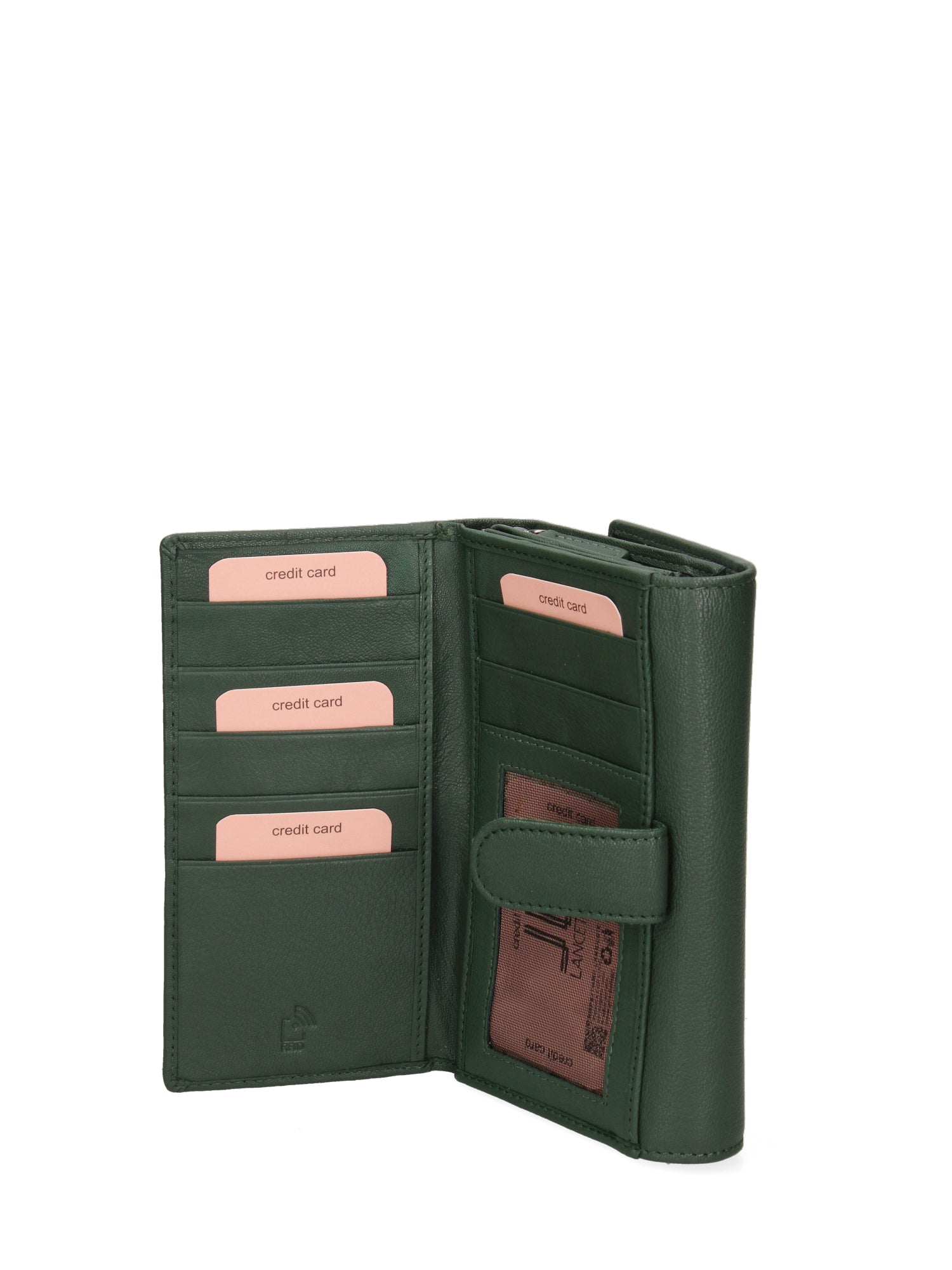 Portafoglio donna vera pelle Casual LL7692-30-GREEN Lancetti
