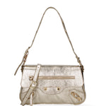 Borsa a spalla da donna Vera pelle 07234-L003 ORO Roberta Rossi