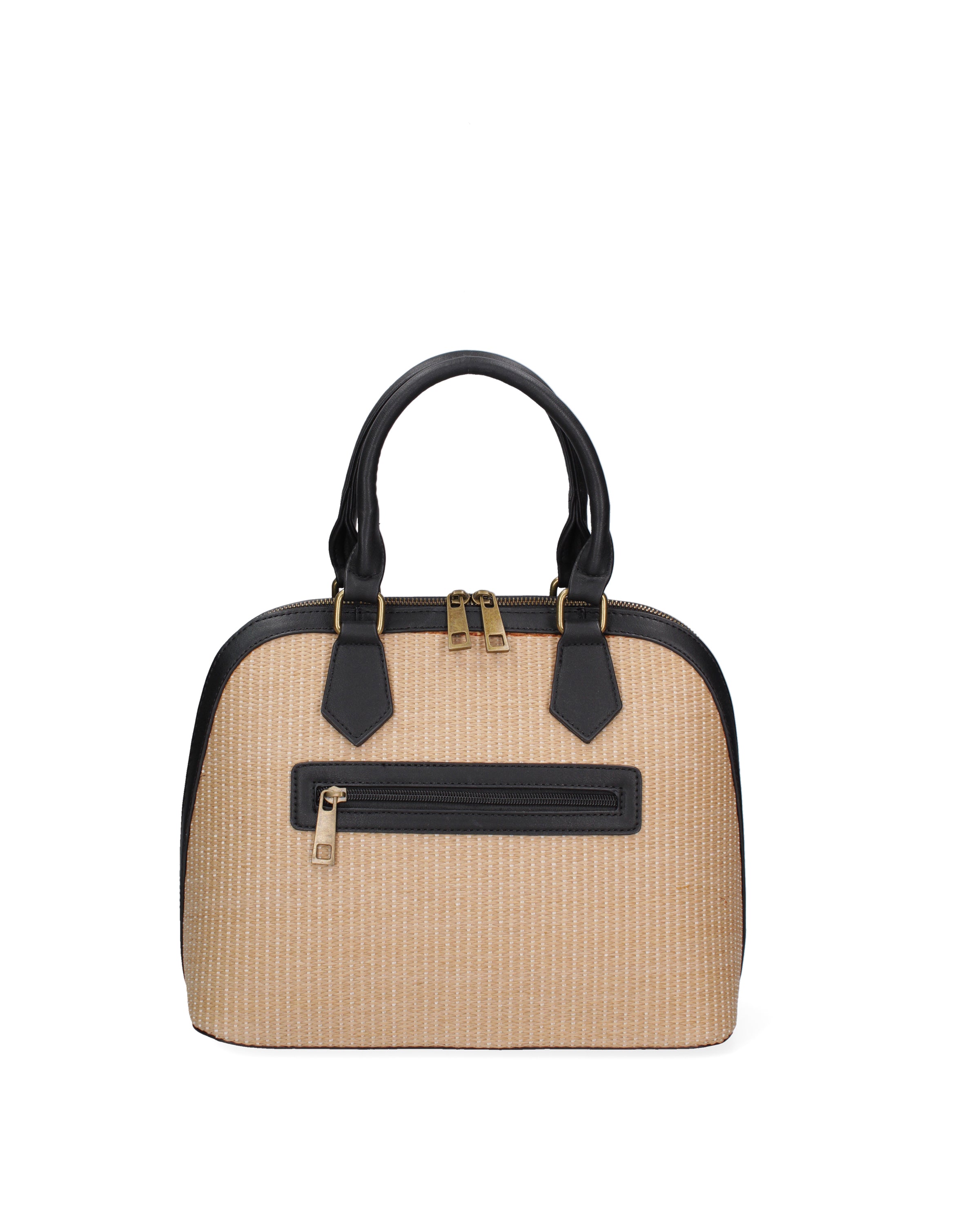 Borsa a mano da donna Ecopelle e poliestere DC1610-2-BLACK Diana&co