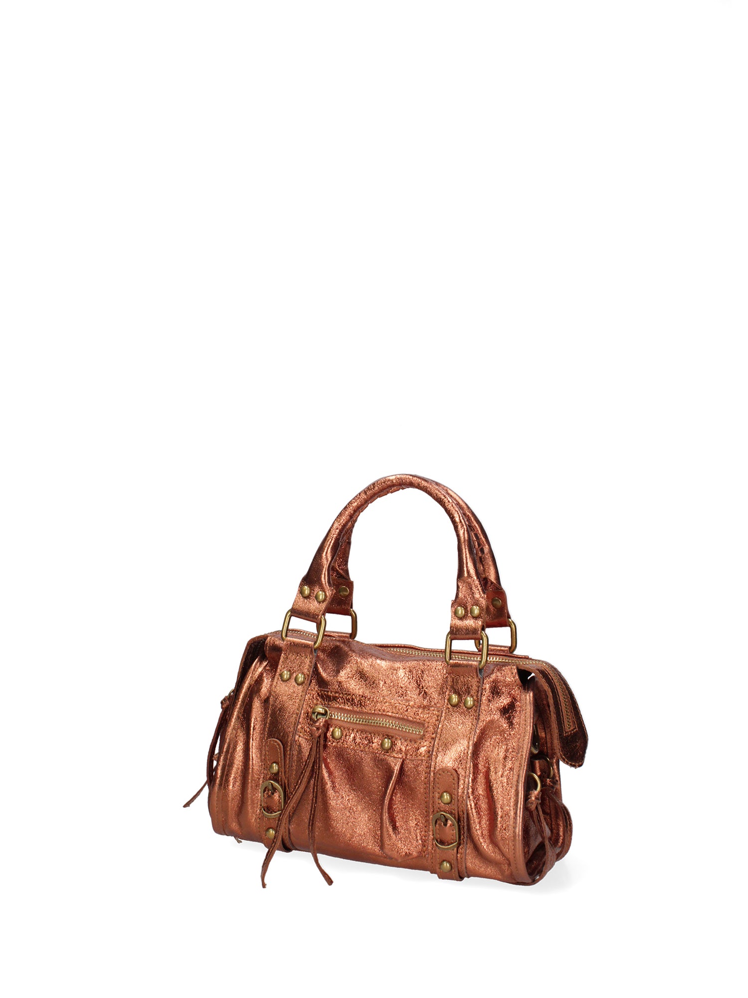 Solara Borsa a spalla da donna Vera pelle 06091 LM-L006 RAME Gave Lux