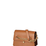 Borsa a tracolla da donna Vera pelle ruga JR-W-1155RU-CUOIO-GOLD John Richmond