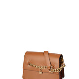 Borsa a tracolla da donna Vera pelle ruga JR-W-1155RU-CUOIO-GOLD John Richmond