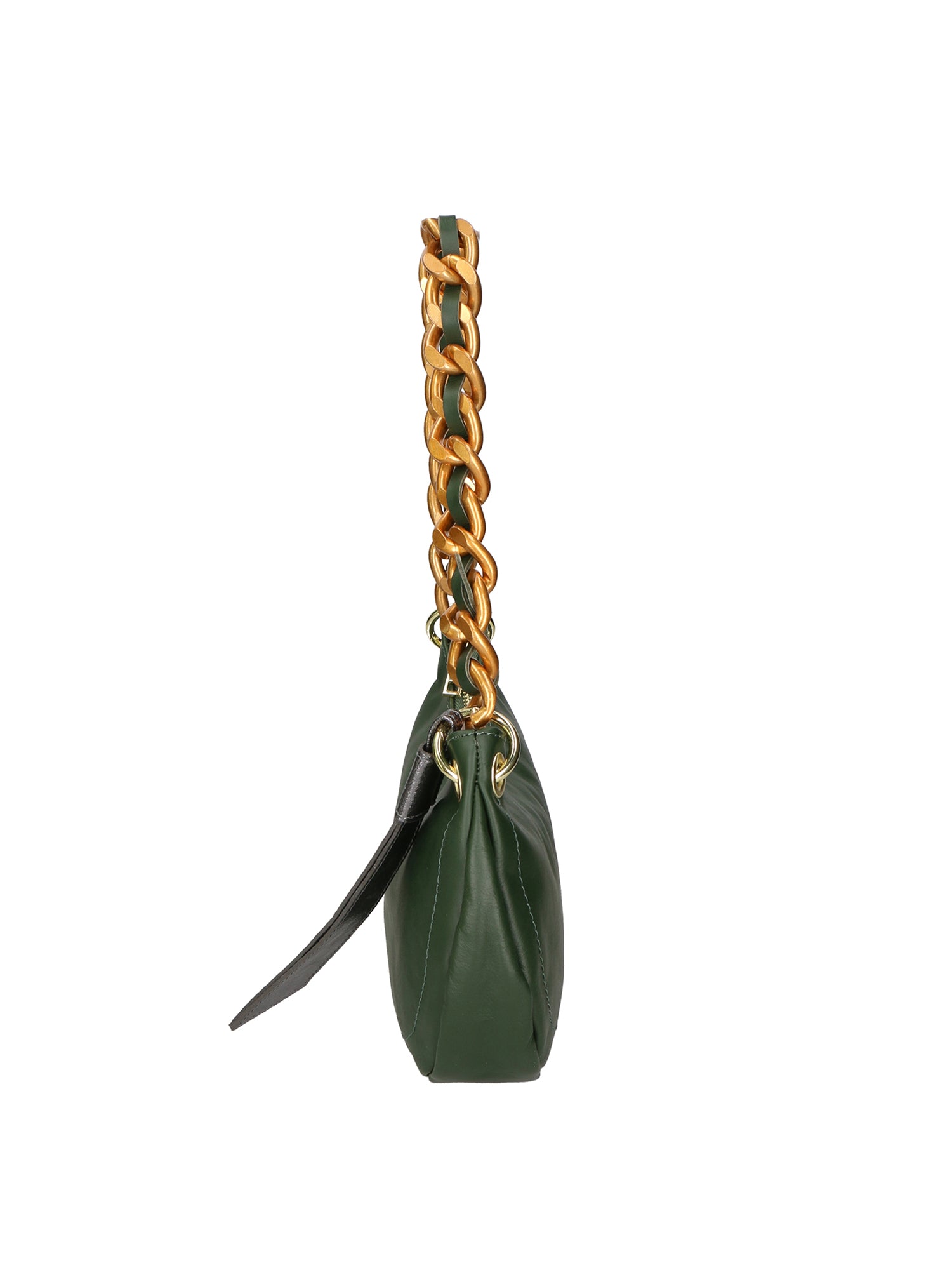 Ferrara Borsa a spalla da donna Vera pelle 05461-S14 VERDE SCURO L020 FERRO Gave Lux