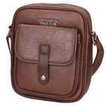 Borsa a tracolla uomo 100% PU Leather PCL3005-COFFEE Northampton Polo Club