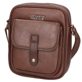 Borsa a tracolla uomo 100% PU Leather PCL3005-COFFEE Northampton Polo Club