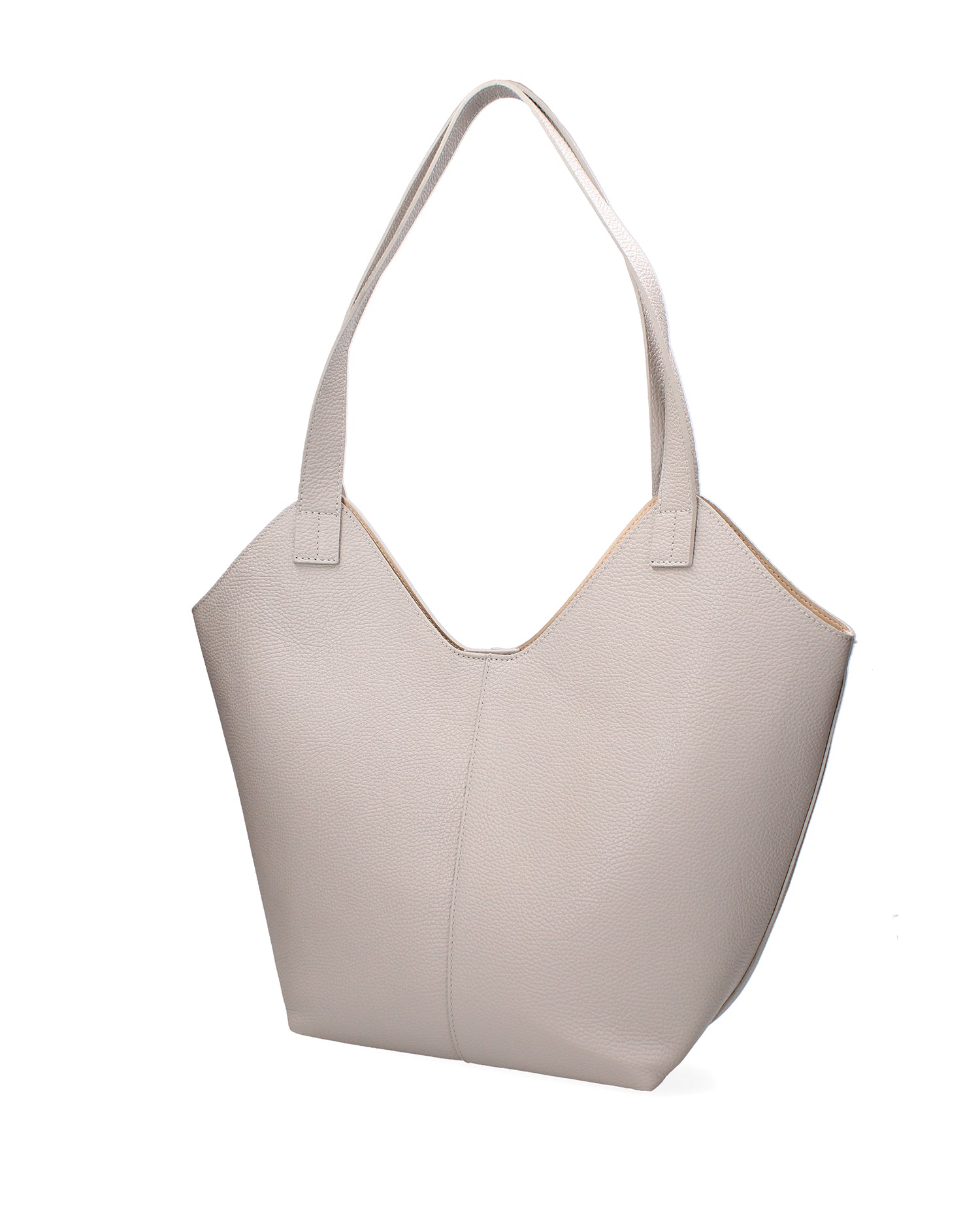 Borsa a mano da donna Vera pelle 07231-D86 GRIGIO PERLA Roberta Rossi