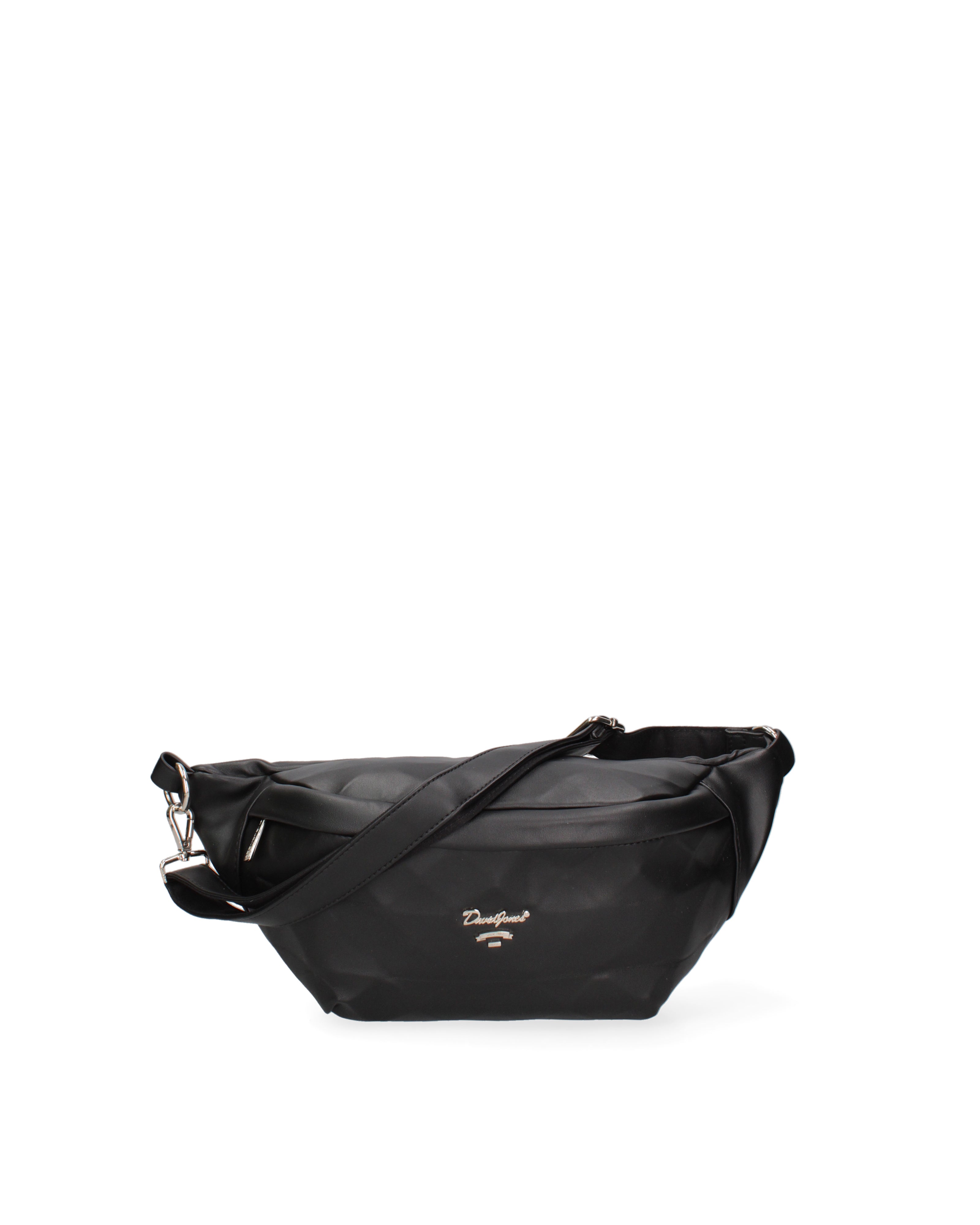 Marsupio da donna Ecopelle e Zip F6735-2-BLACK David Jones