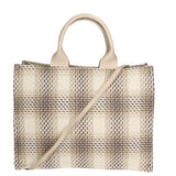 Alicia Borsa a spalla da donna Cotone e pelle 05086-40 TAUPE Gave Lux