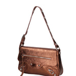 Borsa a spalla da donna Vera pelle 07234-L006 RAME Roberta Rossi