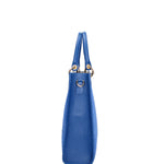 Borsa a mano da donna Misto pelle e tessuto 07149-D22 BLUETTE Roberta Rossi