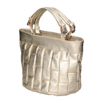 Olimpia Borsa a mano da donna 100% pelle SILVIA 34-PLATINO Gave Lux