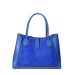 Jordana Borsa a mano da donna Vera pelle e suede 07150-L115 BLUETTE Viola Castellani