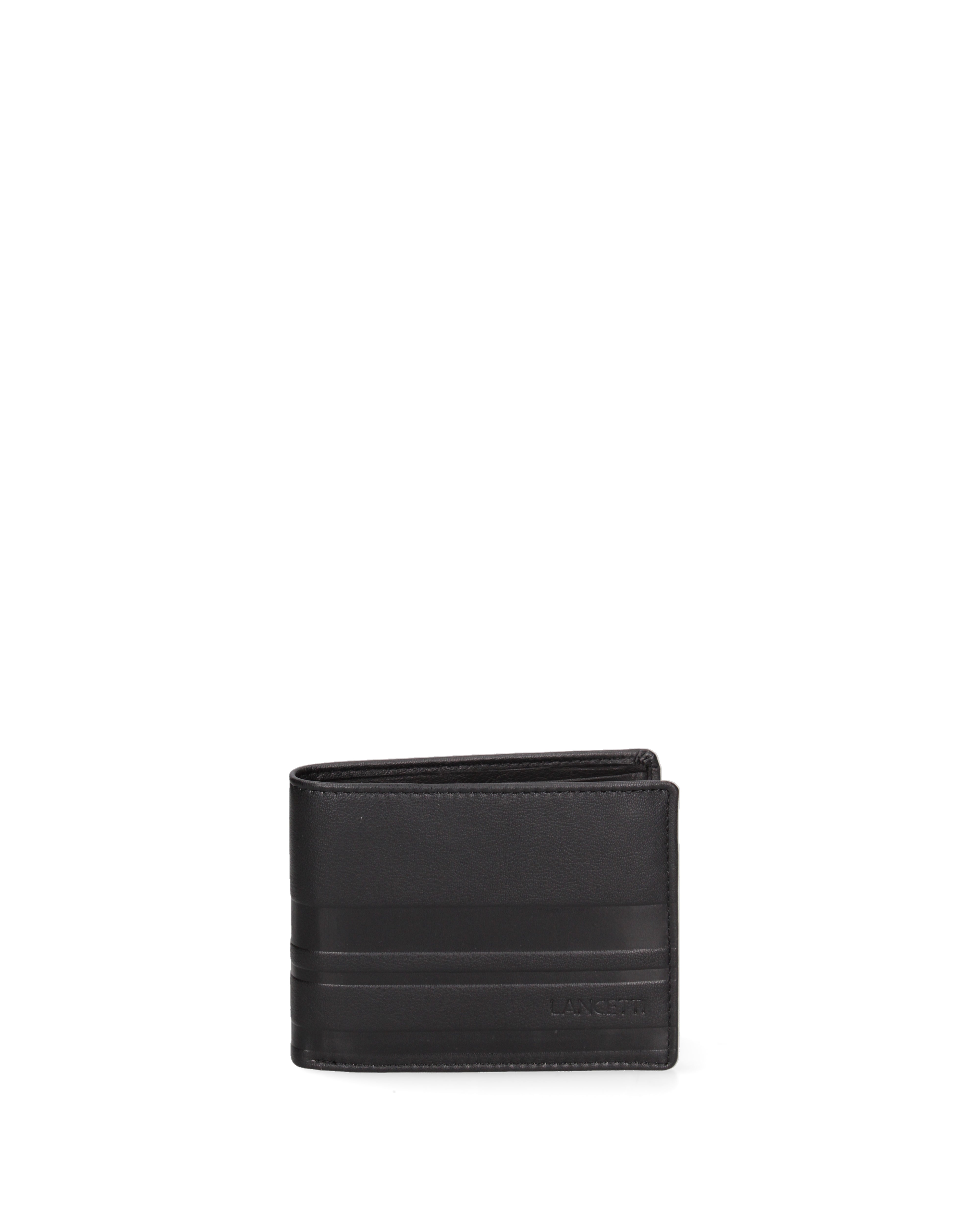Portafoglio uomo in vera pelle Casual LL762-40-NERO Lancetti