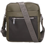 Borsa a tracolla uomo 100% PU Leather PCL3015-GREEN-BLACK Northampton Polo Club
