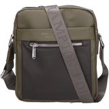 Borsa a tracolla uomo 100% PU Leather PCL3015-GREEN-BLACK Northampton Polo Club
