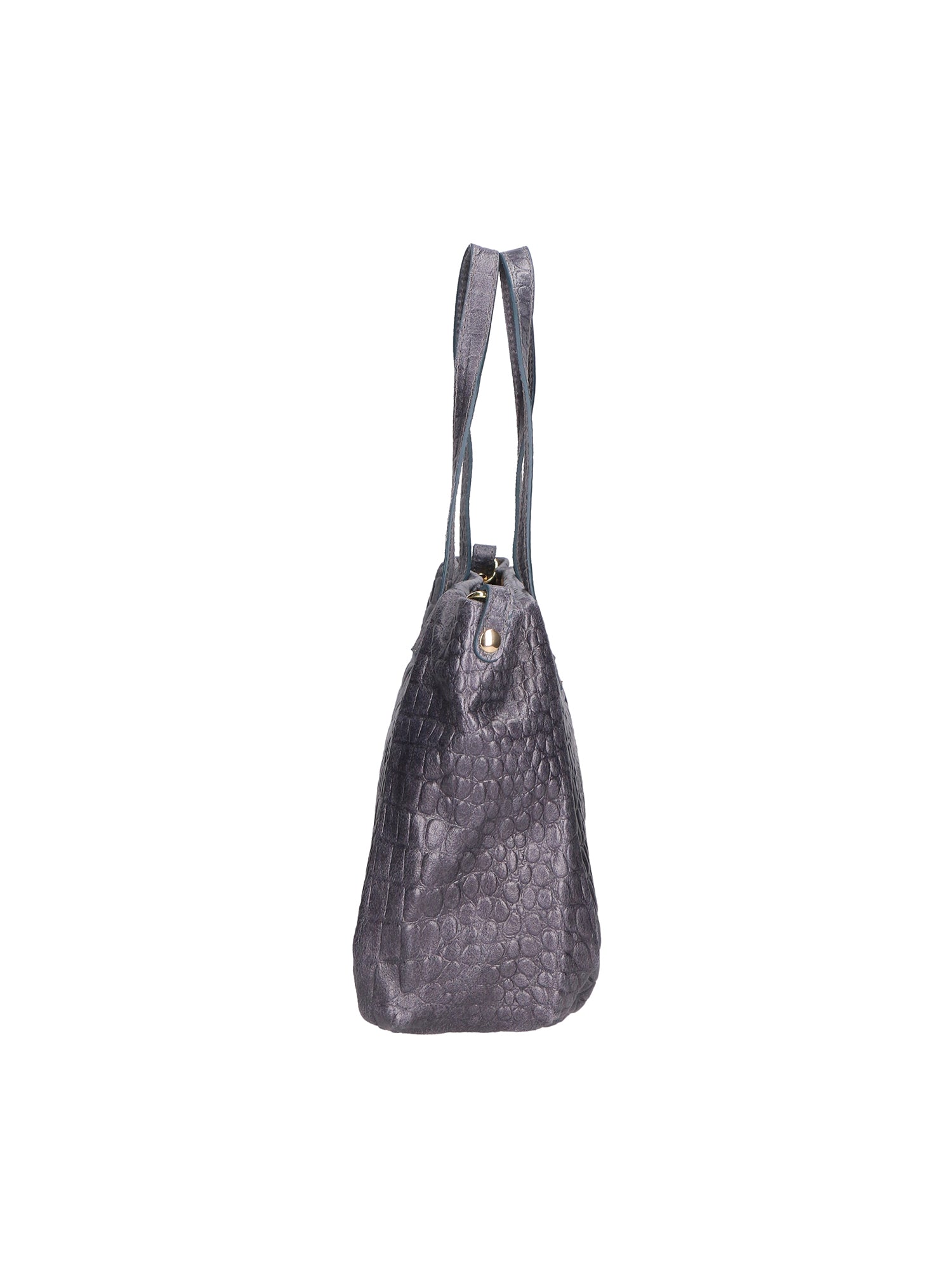 Lorella Borsa a spalla da donna Vera pelle croco 06499-042 GRIGIO SCURO Gave Lux