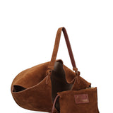 Lisboa Borsa a spalla da donna Pelle Scamosciata 7776-CHOC Gave Lux