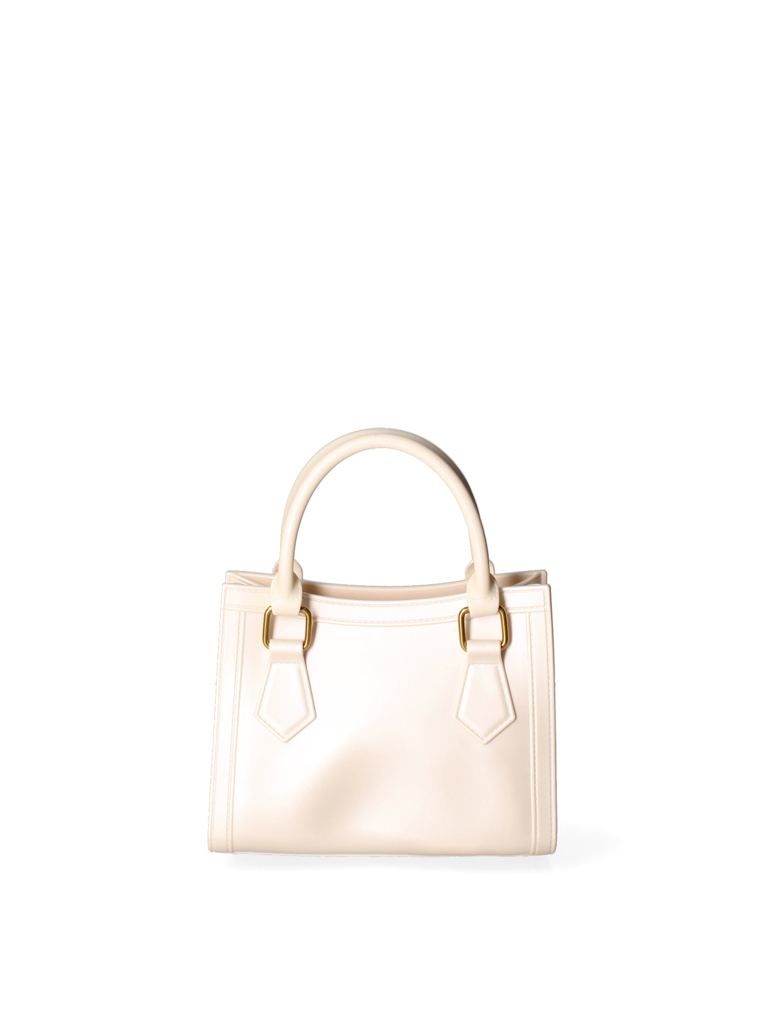 Borsa a mano da donna 100% Pvc FLAT-WOOD-S 24-WHITECAP - LIGHT OTTONE Marc Ellis