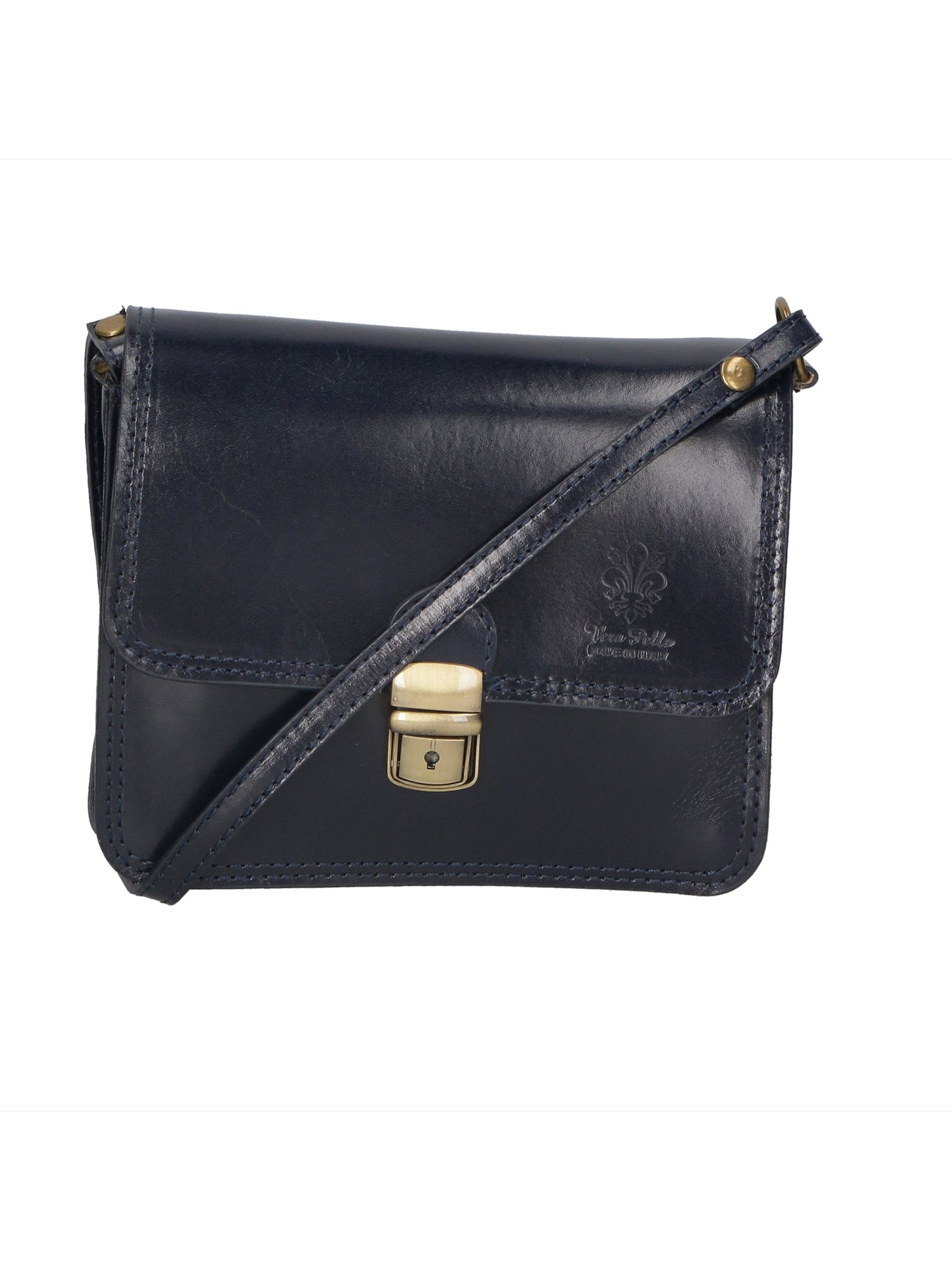 Bibiana Borsa a tracolla da donna Vera pelle 10018 1107-BLU Gave Lux