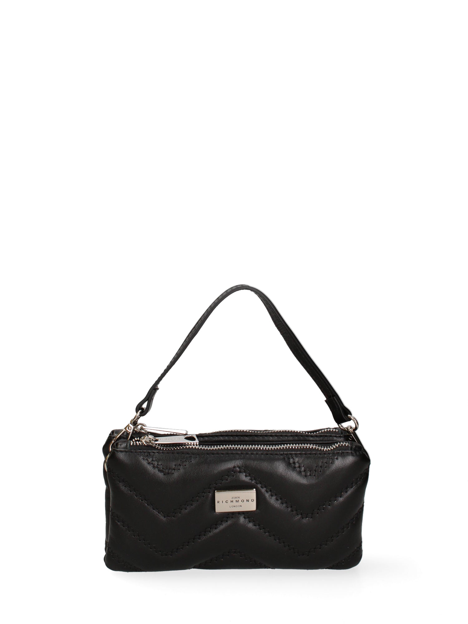 Borsa a spalla da donna Vera pelle JR-W-1109SA-BLACK-SILVER John Richmond