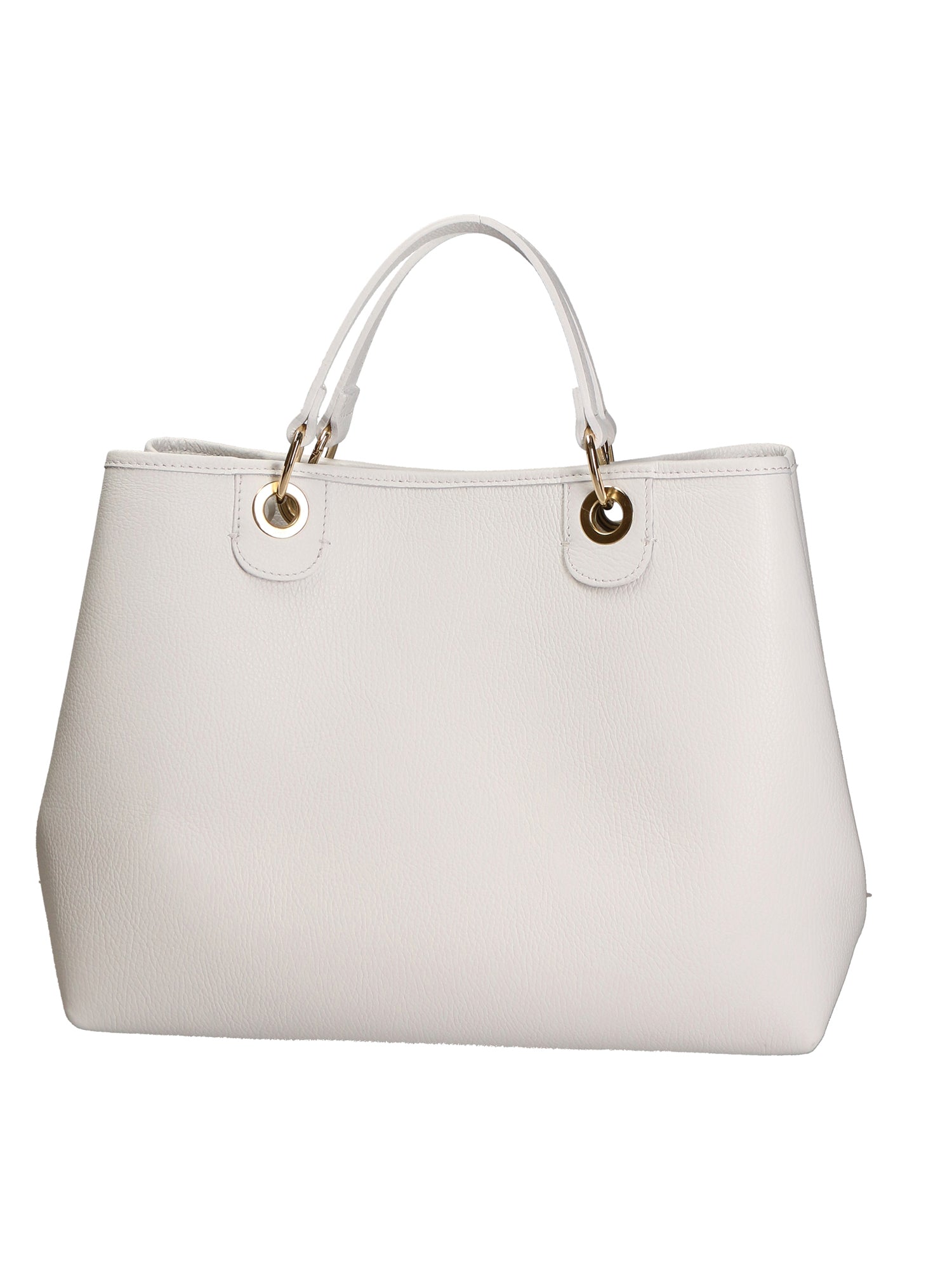 Azurite Borsa a mano da donna 100% pelle 06105-BIANCO WHITE Gave Lux