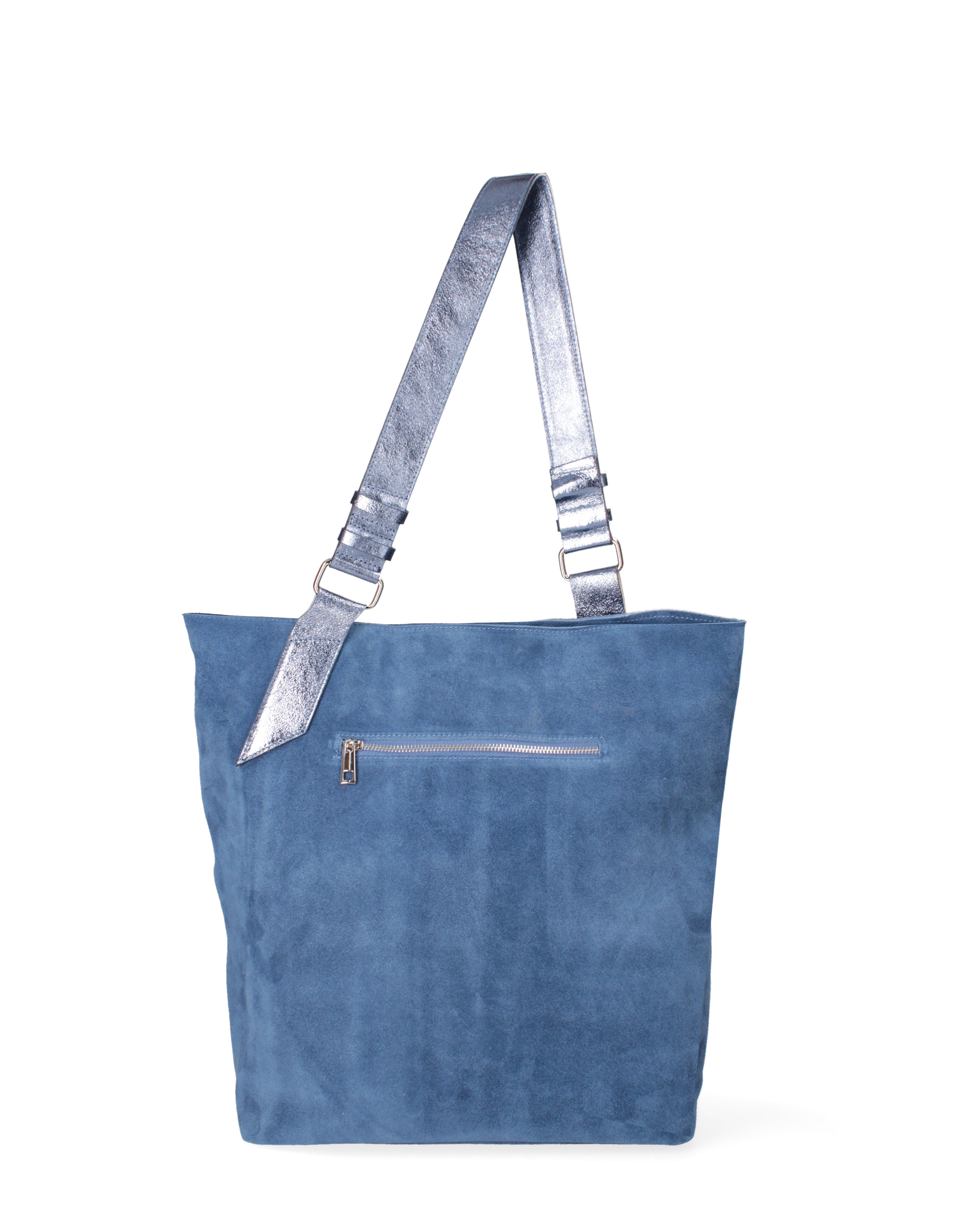 Borsa a spalla da donna Vera pelle 07312-D25 JEANS+L026 Roberta Rossi