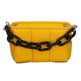 Aida Borsa a mano da donna Vera pelle 04722-D04 GIALLO YELLOW Gave Lux