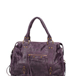 Elara Borsa a spalla da donna Vera pelle 06090-038 VIOLA SCURO Gave Lux