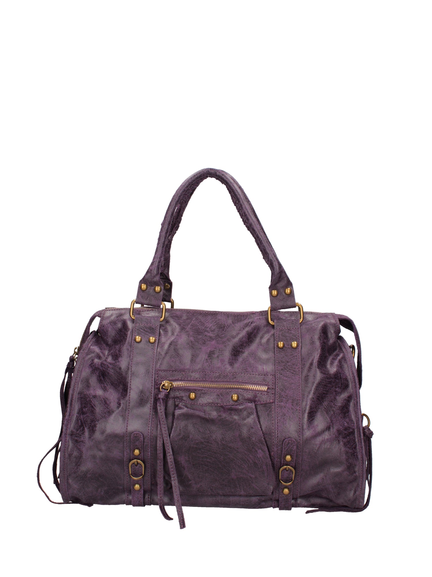Elara Borsa a spalla da donna Vera pelle 06090-038 VIOLA SCURO Gave Lux