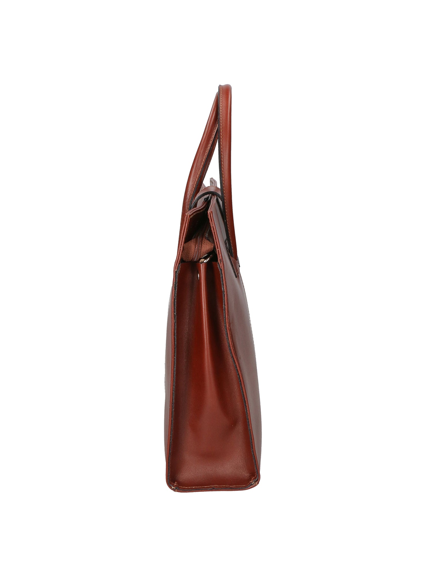 Evelina Borsa a mano da donna 100% pelle 9025-MARRONE Gave Lux