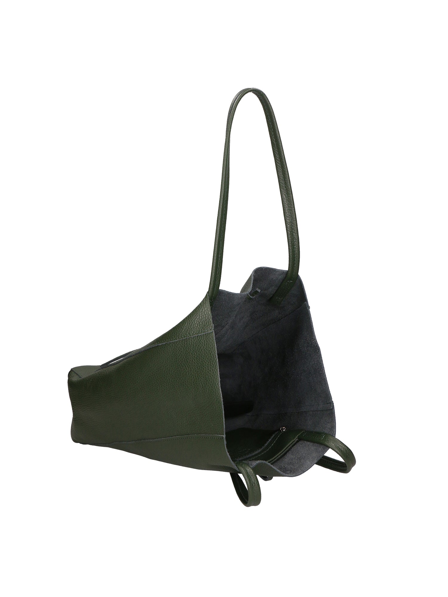 Valentina Borsa a mano da donna 100% pelle 06733-D14 VERDE SCURO Gave Lux