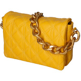 Aurélia Borsa a spalla da donna Vera pelle 04542-S04 GIALLO Gave Lux