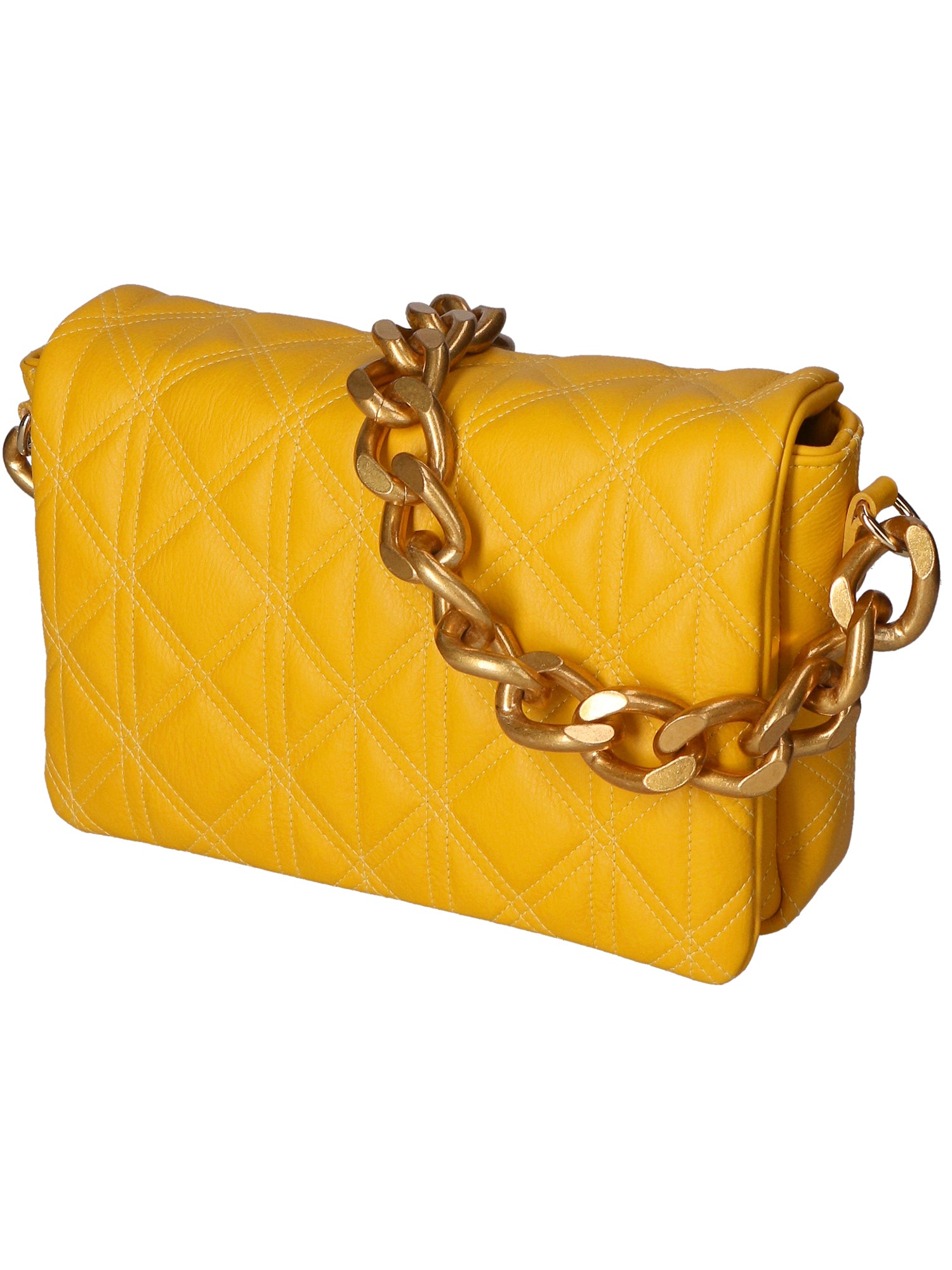 Aurélia Borsa a spalla da donna Vera pelle 04542-S04 GIALLO Gave Lux