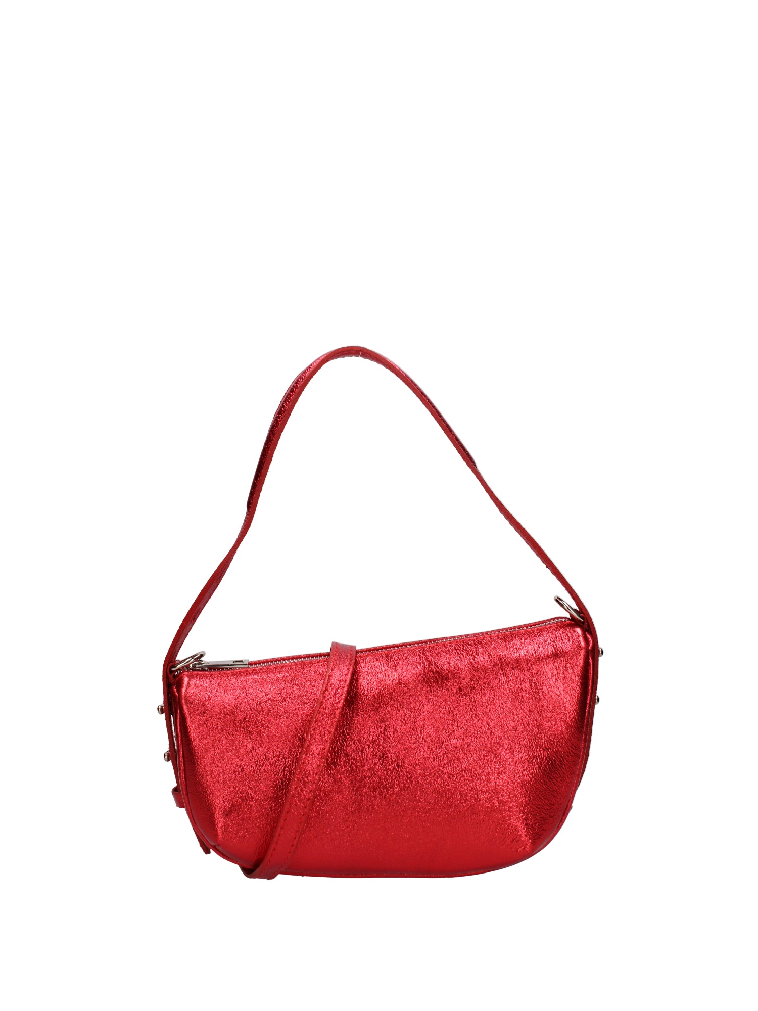 Borsa a spalla da donna Vera pelle e metallo 07228-L032 ROSSO Roberta Rossi