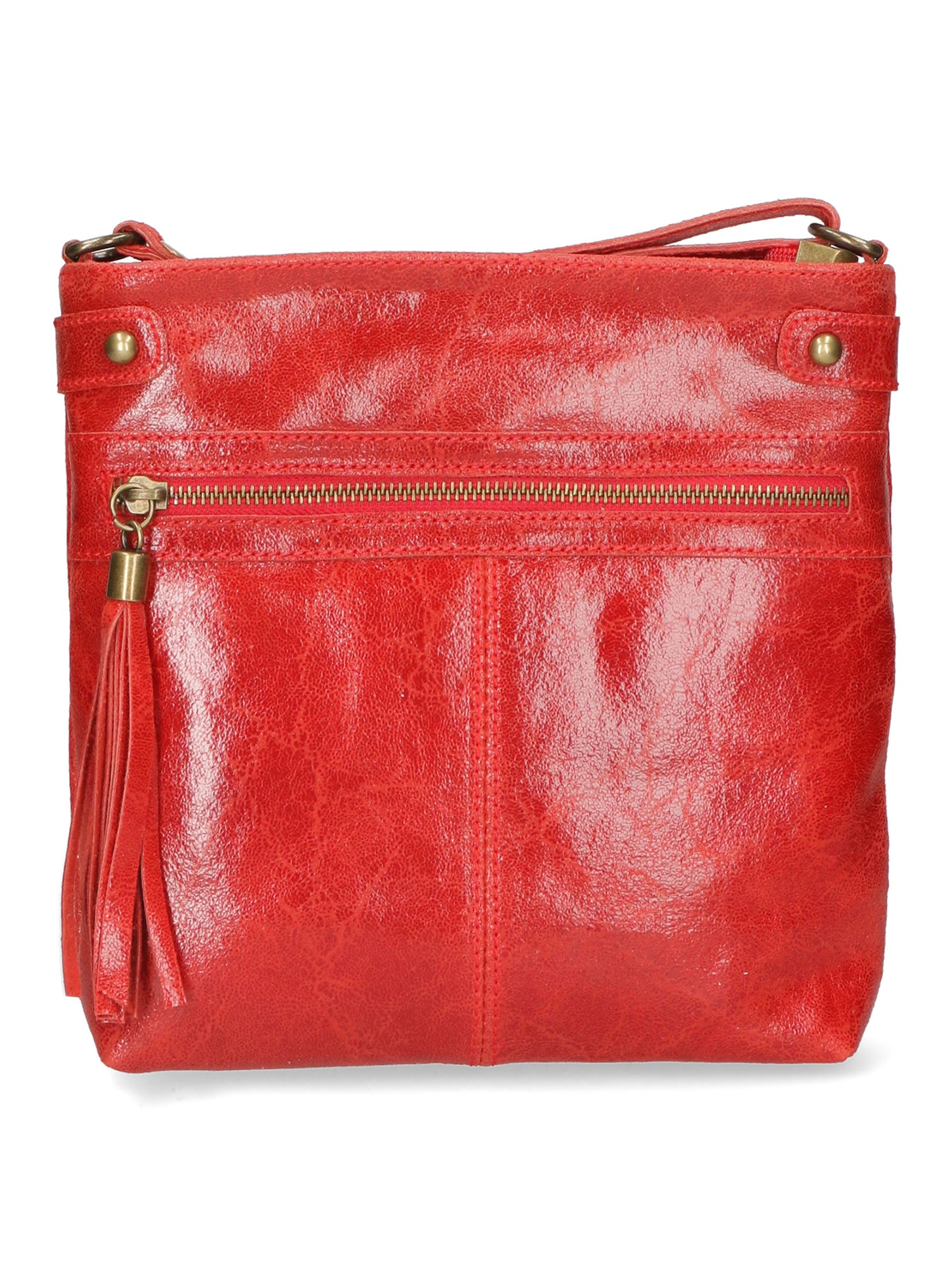 Carmen Borsa a tracolla da donna Vera pelle 10034-ROSSO Gave Lux