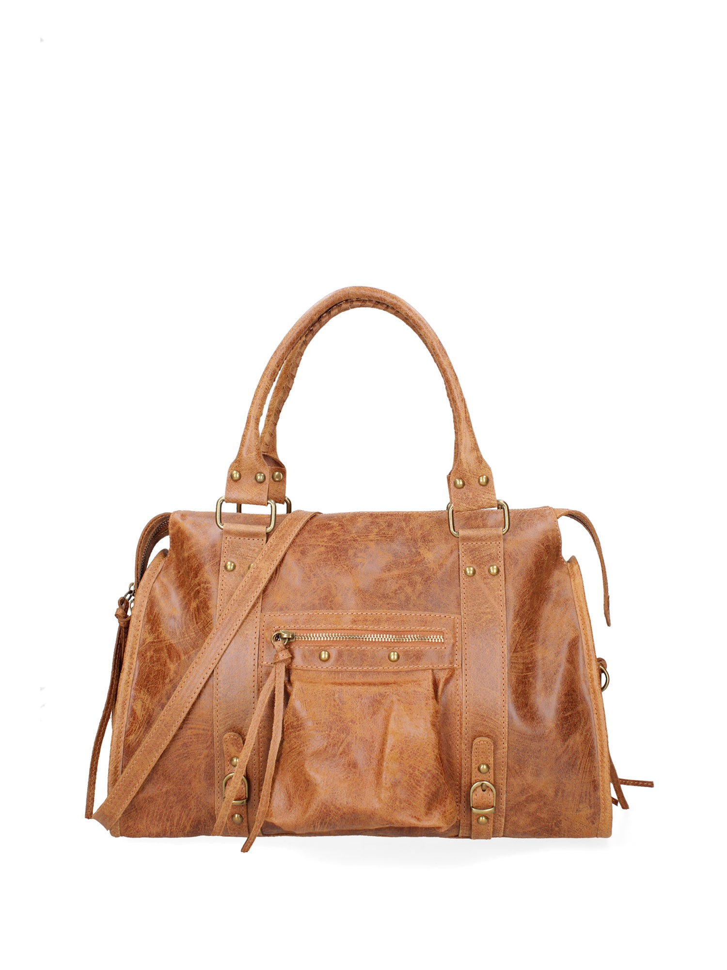 Elara Borsa a spalla da donna Vera pelle 06090-031 CUOIO SCURO Gave Lux