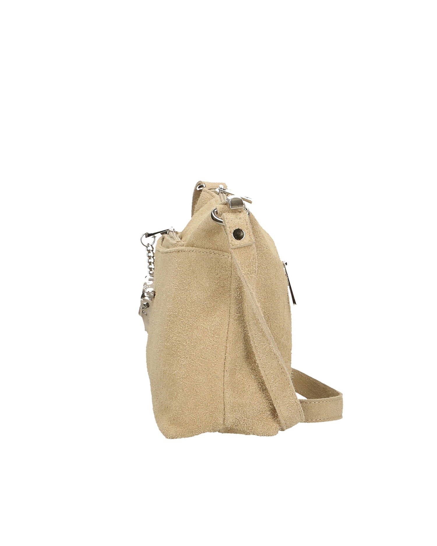 Embera Elite Borsa a tracolla donna Vera pelle scamosciata 8650-TAUPE Gave Lux
