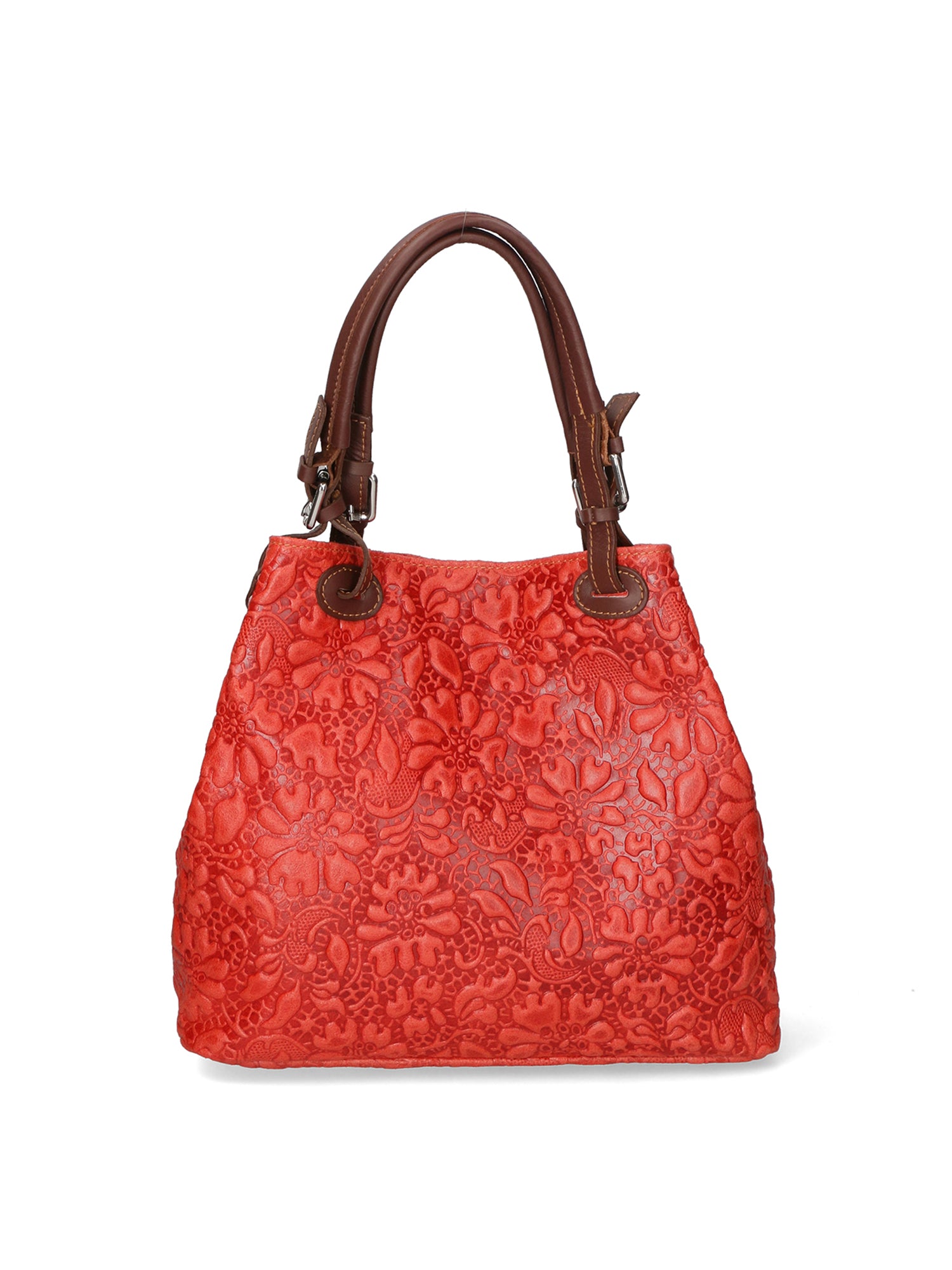 Elenia Borsa a mano da donna Vera pelle 80049-023 ROSSO Gave Lux