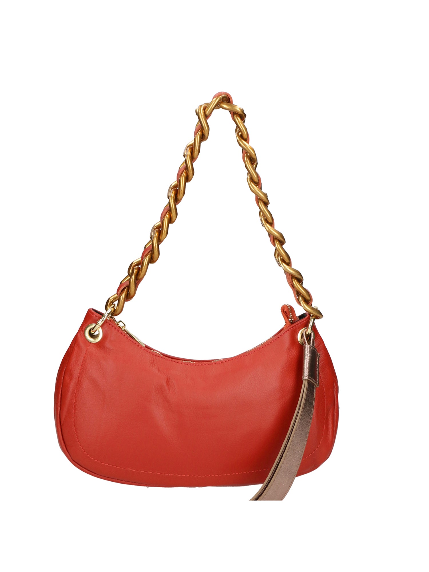 Ferrara Borsa a spalla da donna Vera pelle 05461-S35 PAPAYA L005 BRONZO Gave Lux