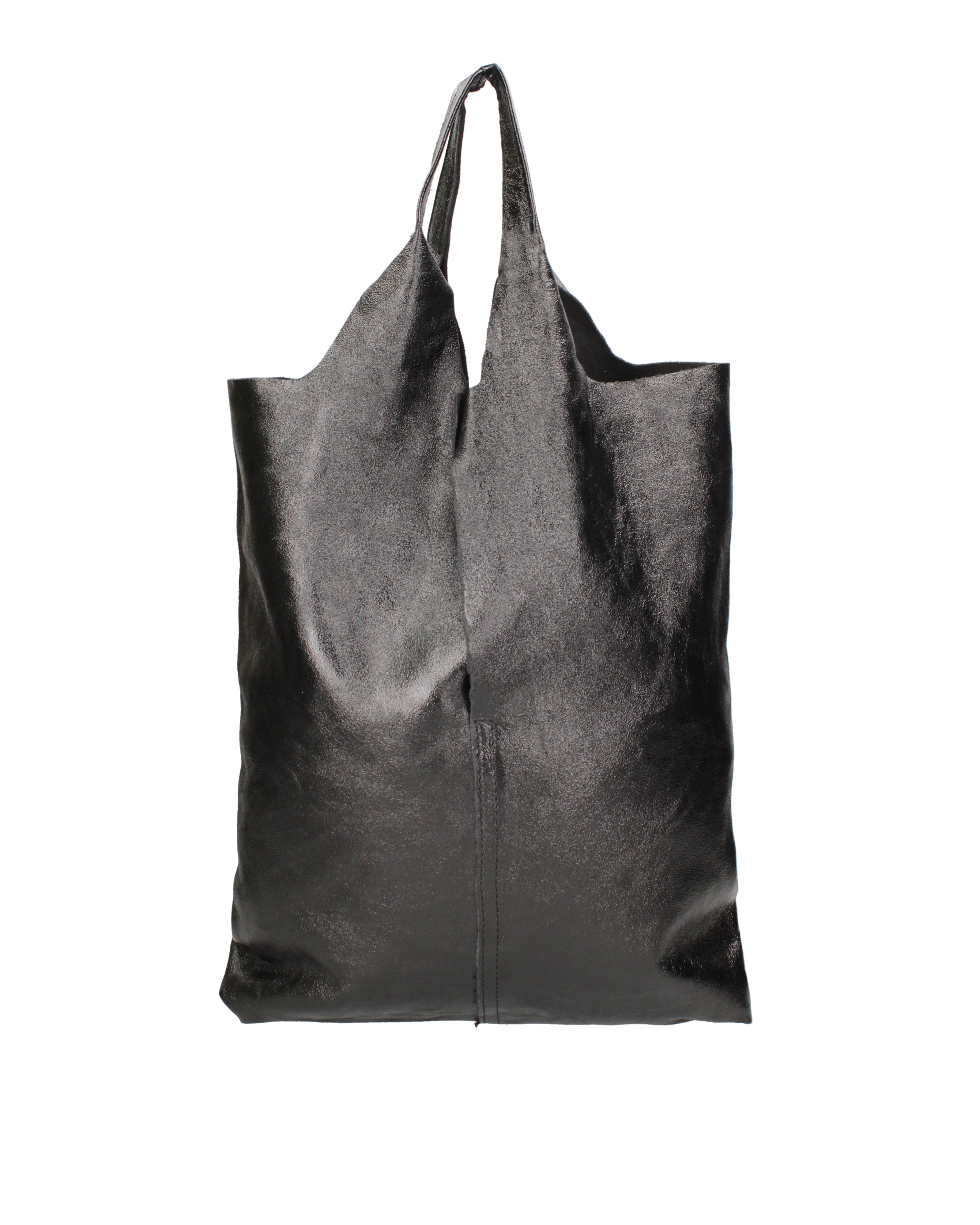 Argenta Borsa a spalla da donna Pelle laminata 05358-L022 NERO Gave Lux