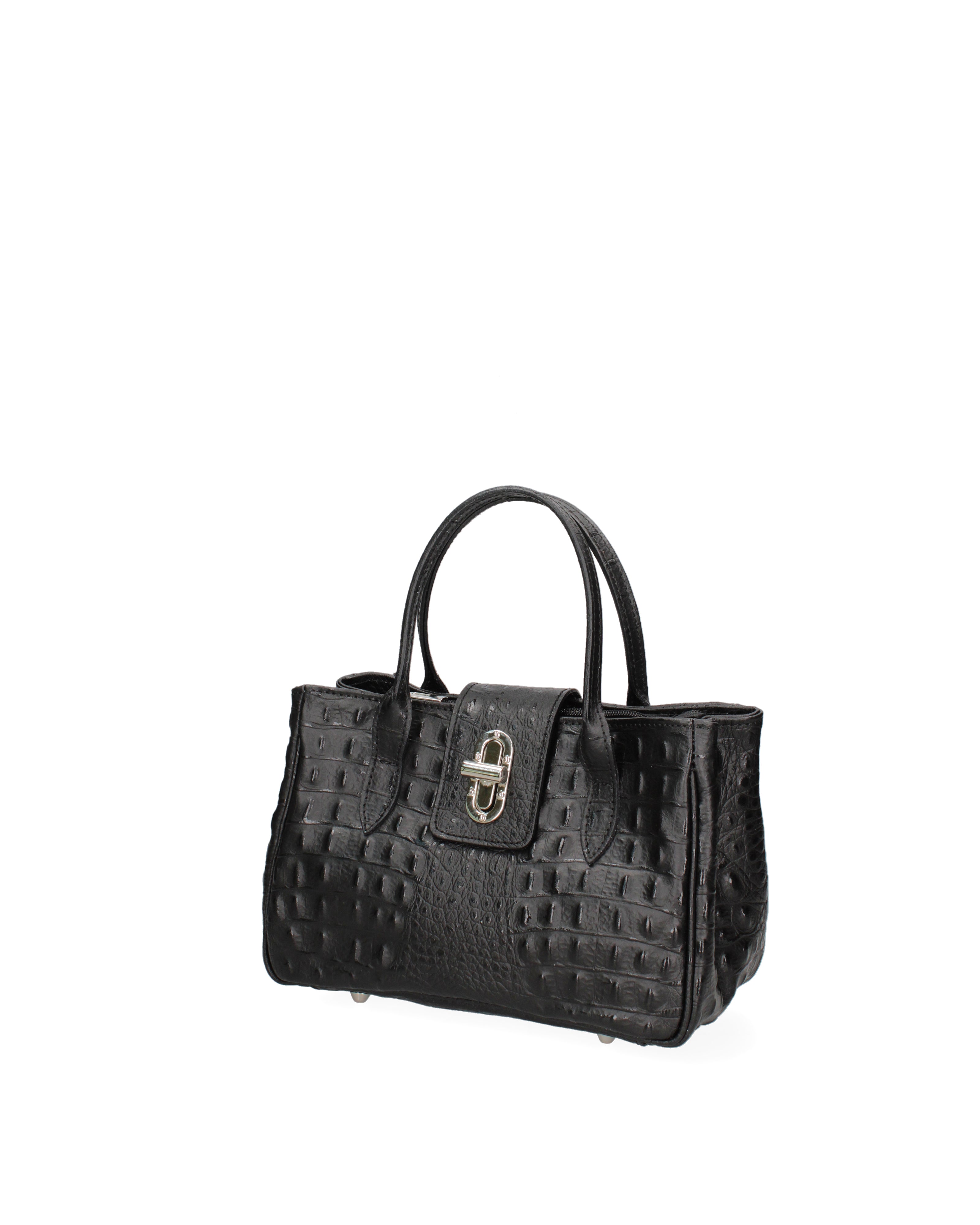 Cervo Borsa a tracolla da donna Vera pelle 7720-NERO Gave Lux
