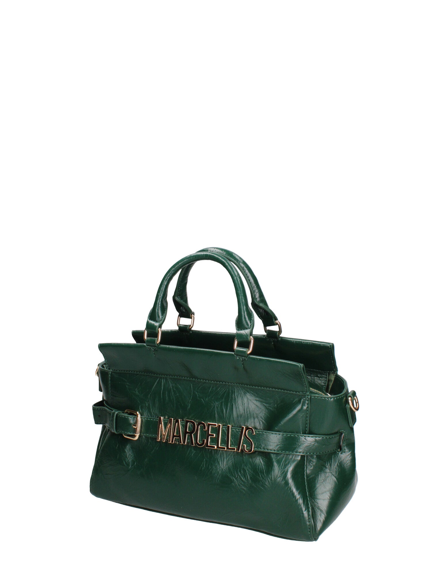 Borsa a mano da donna 100% PVC HEATHER -FOREST GREEN Marc Ellis