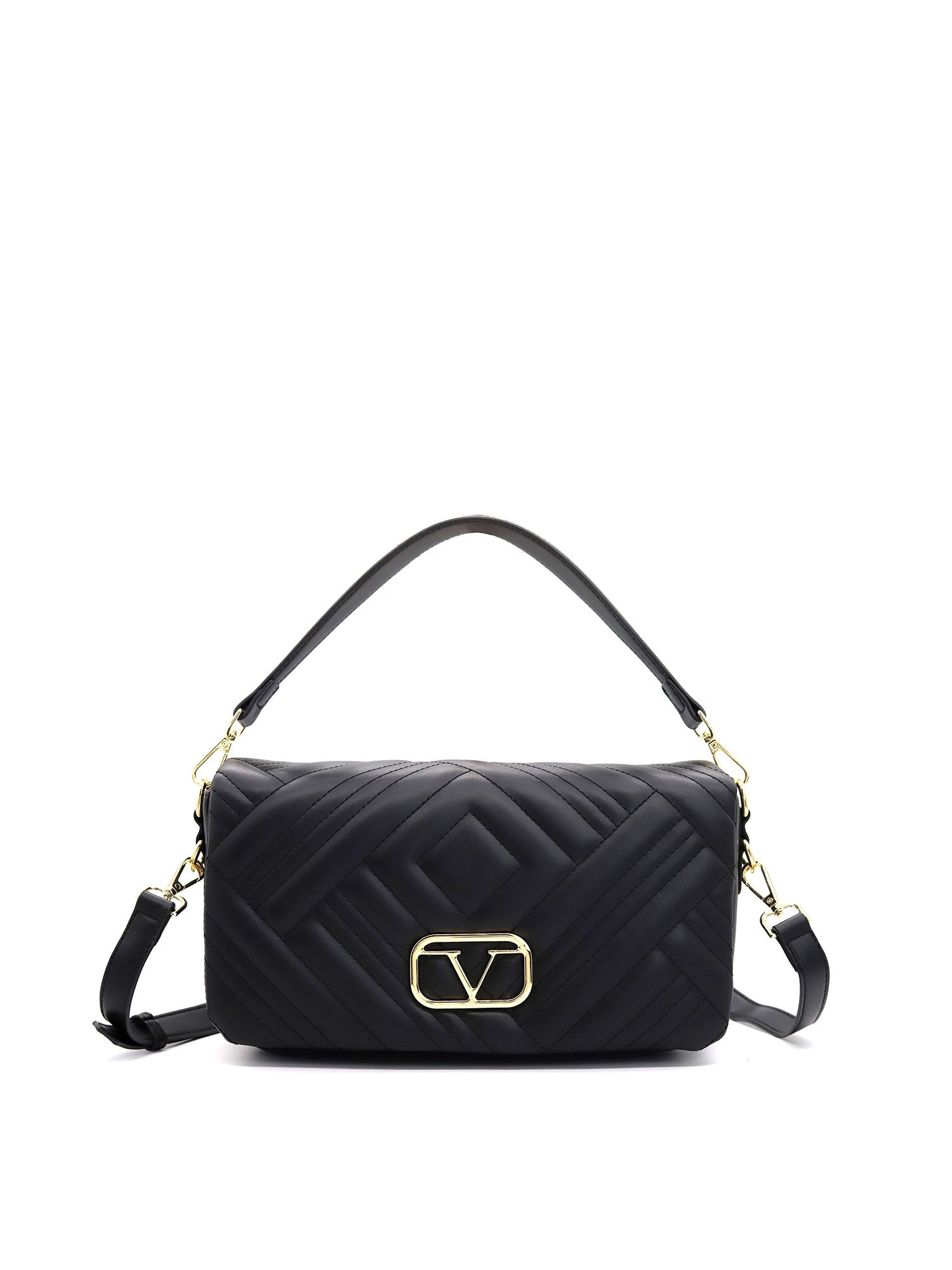 Marbella Borsa a spalla da donna Ecopelle VT-205-NERO 19V69 Italia