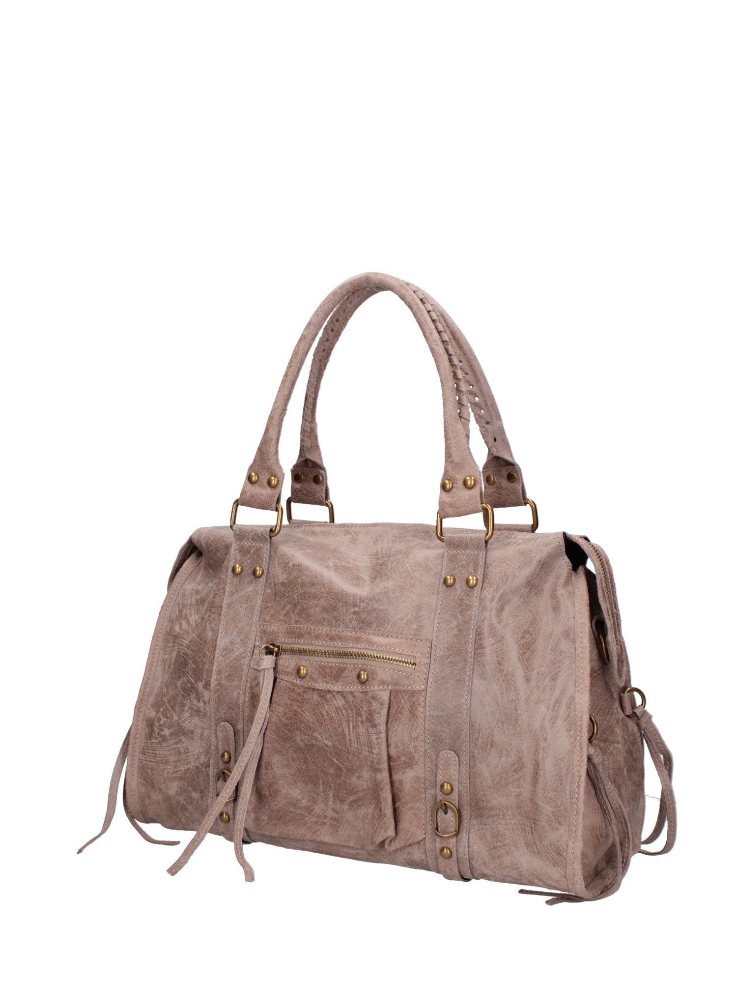 Elara Borsa a spalla da donna Vera pelle 06090-009 TAUPE SCURO Gave Lux