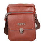 Borsa a tracolla uomo in pelle PU Casual PCL3083-COFFEE Northampton Polo Club