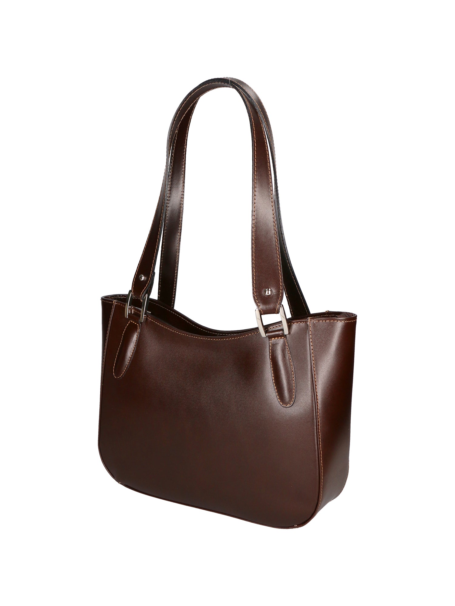 Eva Borsa a spalla da donna Vera pelle 9024-TMORO DARK BROWN Gave Lux