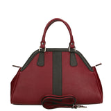 Emeraude Borsa a mano da donna Vera Pelle 6710-BORDO+NERO Gave Lux